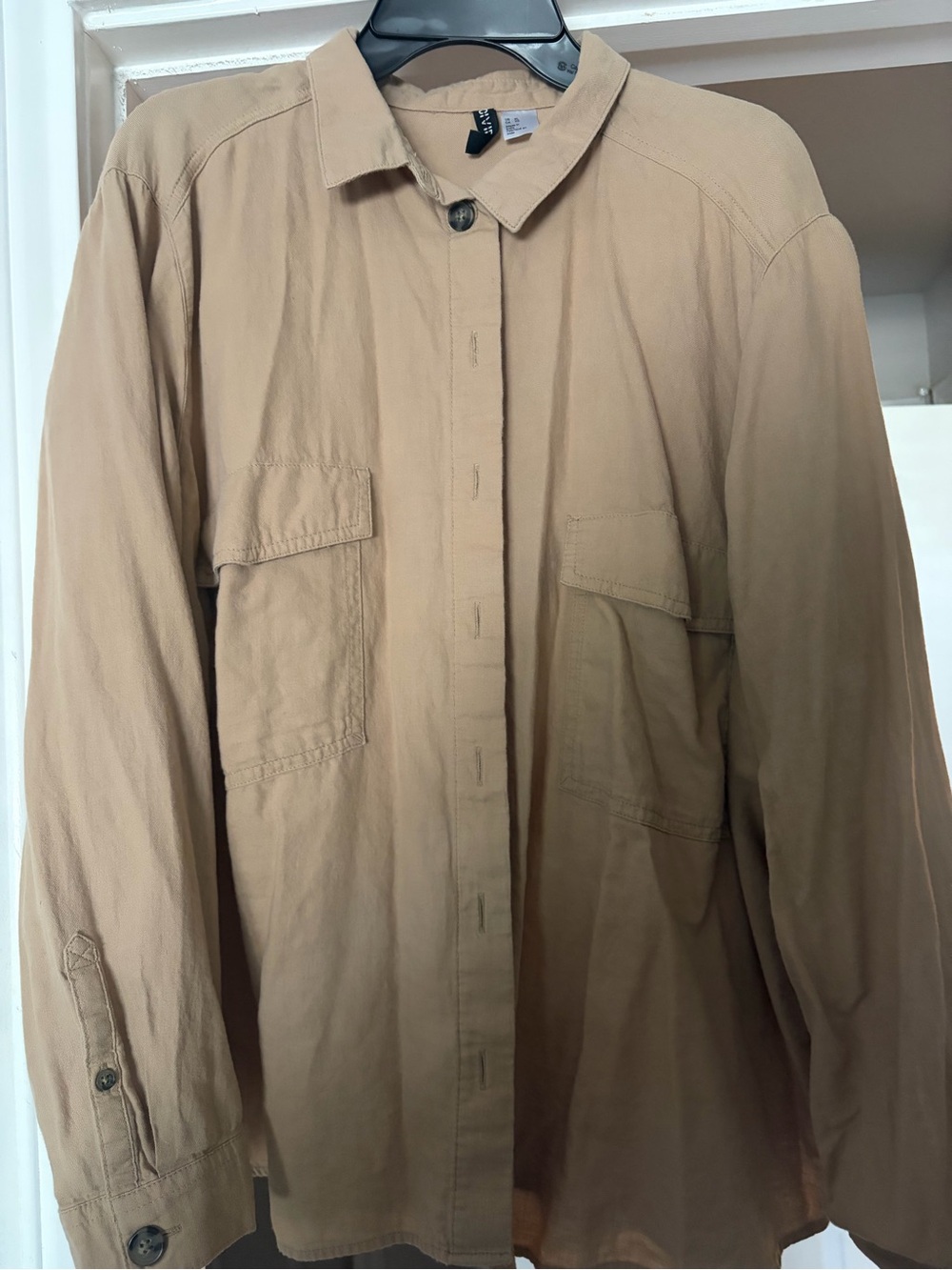 Divided Tan Lightweight Shirt Jacket